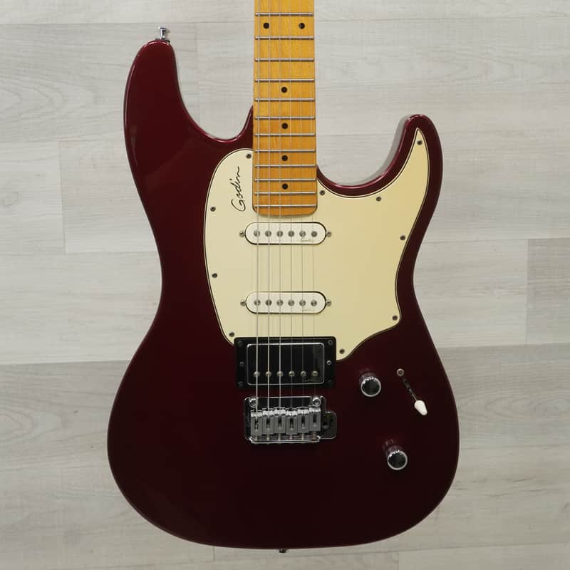 Used Godin Session Hg Mn Electric Guitar Red image 1
