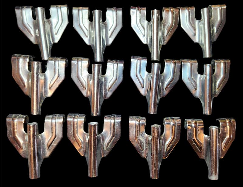 🔥Lot Of Twelve (12) Vintage 1980'S Tama-style Chrome Bass Drum Claws Japan FREE SHIPPING🔥 image 1