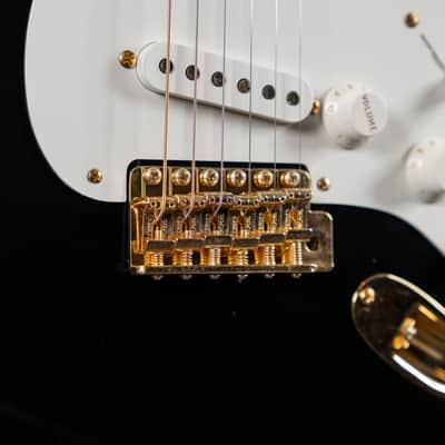 Fender Custom Shop 1955 Stratocaster - Lush Closet Classic - Black w/ Gold Hardware image 5