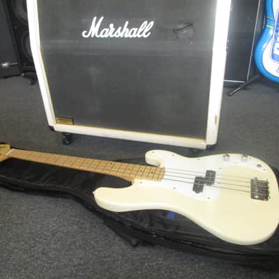 Fender Squier Precision Bass with Maple board 1995 Arctic White Korea image 10