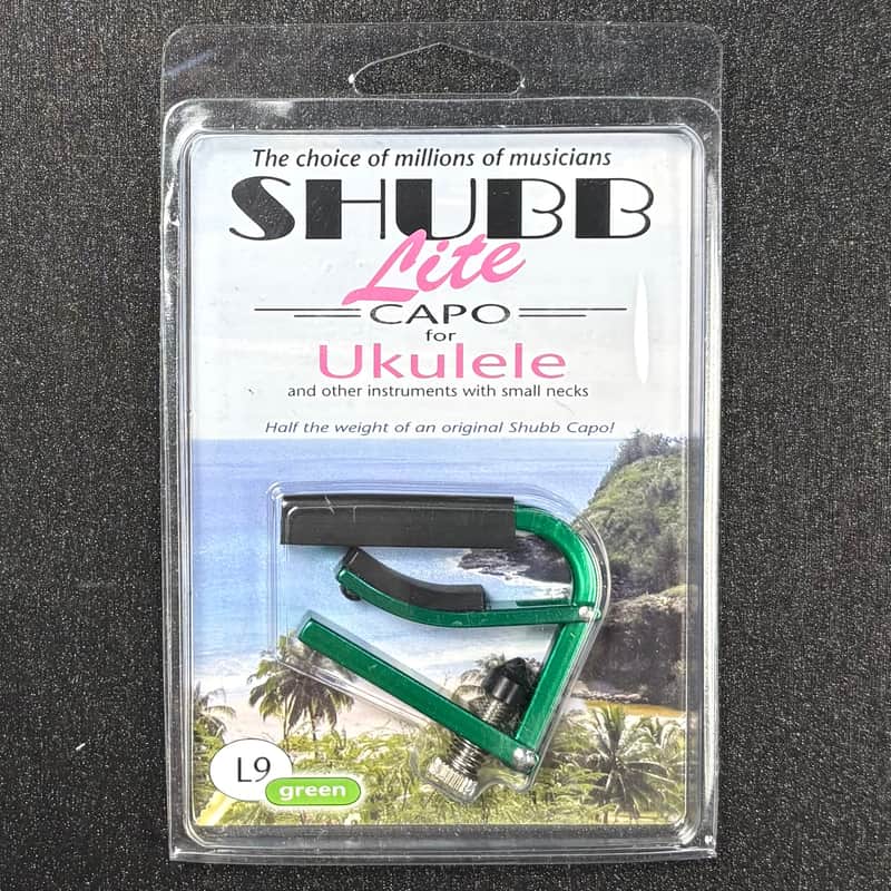 Shubb Lite Capo For Ukulele L9 Green! For Tenor Concert Soprano! image 1
