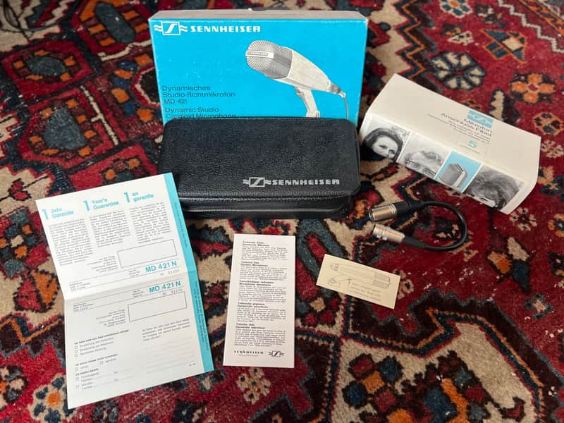 1971 Sennheiser MD 421 N – West Germany – Time Capsule, Complete w/ QC Sheet (15 FEB 1971) image 1