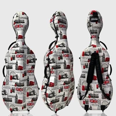 4/4 Cello Case Carbon Fiber Cello Box Carry for pyramid colour,free shipping image 1