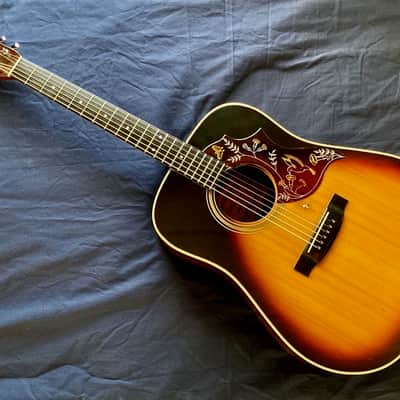 ☆Free shipping!☆★Players condition★ YAMAKI Deluxe F-122  HummingBird type Japan Vintage MIJ image 1