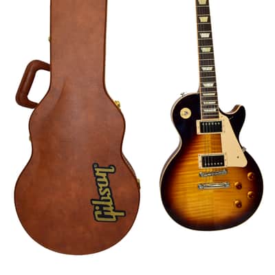 2019 Gibson Les Paul Traditional Electric Guitar, Tobacco Burst w/ Case image 1