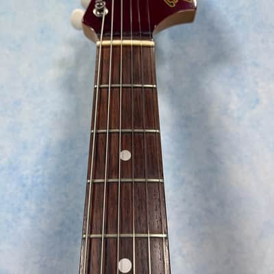 2004 Fender MG-73 Competition Mustang Old Candy Apple Red, CIJ image 4
