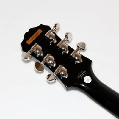 Epiphone Les Paul 1960 Tribute Plus Electric Guitar Trans Black w/ Case image 8