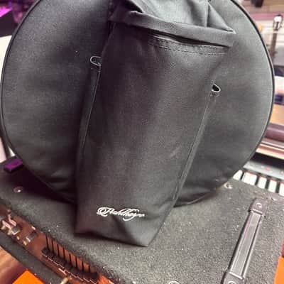 Ashthorpe 1 Ashthorpe Snare Drum Set with Remo Head (Black) - Student Beginner Kit with Stand, Padded Gig Bag, Practice Pad, Neck Strap, and Sticks image 14