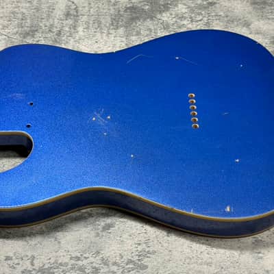 Real Life Relics Tele® Telecaster® Body Double Bound Aged Lake Placid Blue image 7