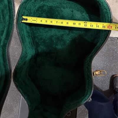 Martin Martin Acoustic Guitar Hard Case Black w/Green image 6