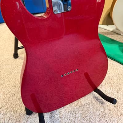 Squier FSR Bullet Telecaster Red Sparkle - Fender decal mod image 11