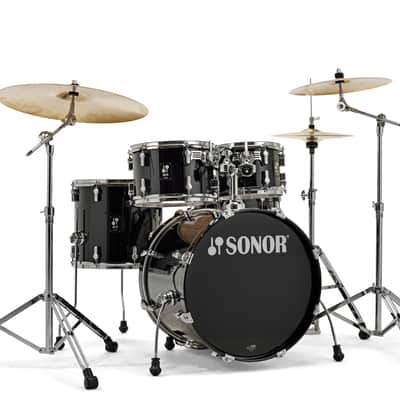 Sonor AQ1 Piano Black Studio 5pc Kit 20x16, 10x7, 12x8, 14x13, 14x6 Birch Shells Pack | Drums & Hardware | Authorized Dealer image 1