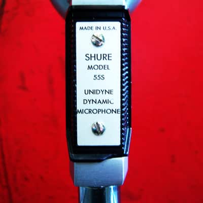 Vintage 1960's Shure 55S Unidyne dynamic cardioid microphone Multi Z w cable Elvis 55 55SW 556S image 7