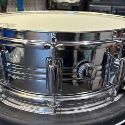 Vintage Pearl 70s Jupiter 5x14 Chrome over Brass Snare Drum image 5