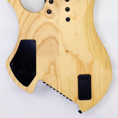 Agile 9 String Fan Fret Headless Guitar CHIRAL NIRVANA 92528 RL MOD SS Oceanburst Flame image 3