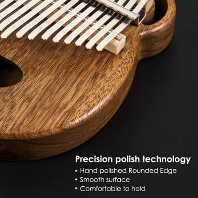 17 Keys Solid Walnut Kalimba Thumb Piano image 5