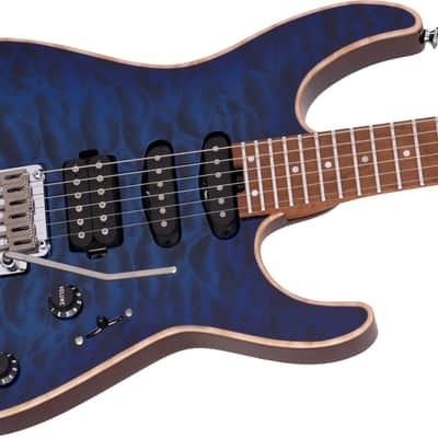 Charvel USA Select DK24 HSS 2PT CM QM - Blue Burst(Pre Order) image 1