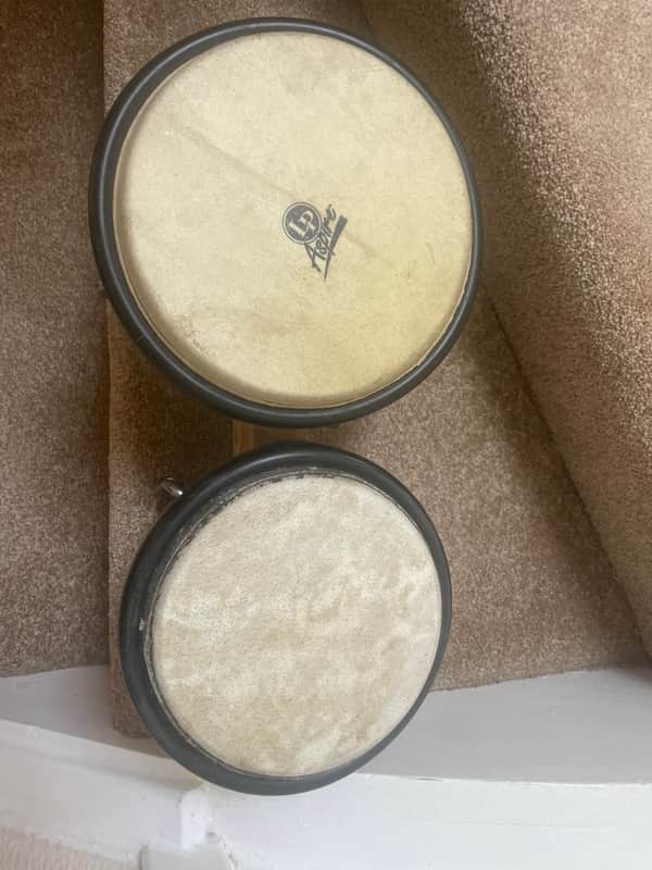 Latin Percussion LPA601-AW Aspire Series Wood Bongo Set 2010s - Natural with Black Hardware image 1