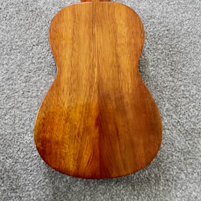 2001 G String Ukulele Co. Koa Soprano Ukulele Hawaiian Style Tattoo Laser Engraving image 5