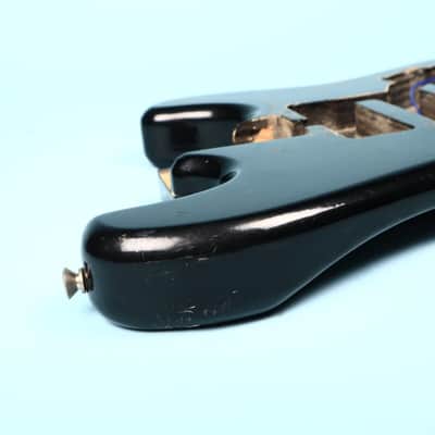 Unbranded Strat Copy Black Guitar Body image 9