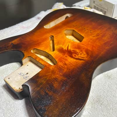 Tobacco Burst Basswood T-style guitar body - USA! image 4
