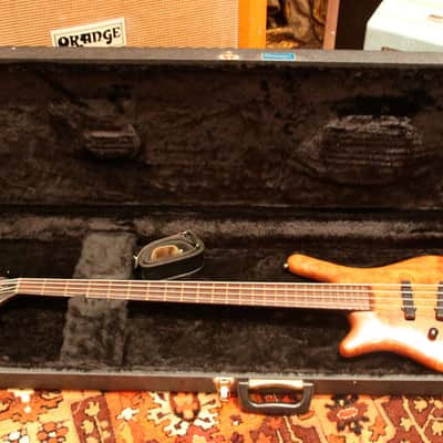 Vintage 1991 Warwick Thumb Thru Neck Golden Era Left Handed Bass Guitar w/ Case image 6