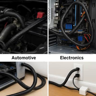 300 FT 1/8" 3mm with Dispenser Black Split Loom Conduit Polyethylene Tubing image 10