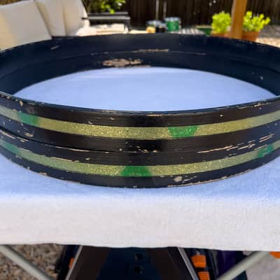 Ludwig Superclassic 14x22" Bass Drum 1970s - Green Sparkle image 17