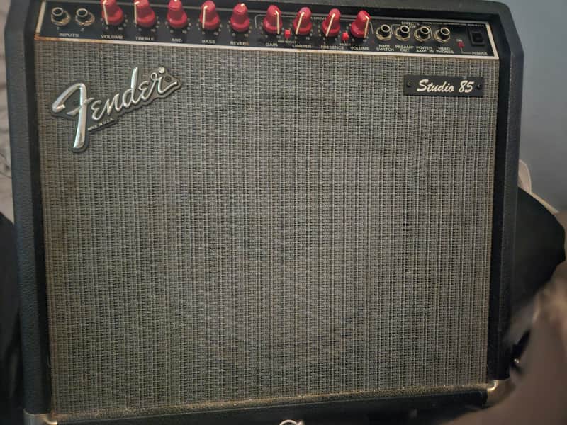 Fender Studio 85 65-Watt 1x12" Solid State Guitar Combo 1988 - 1989 - Black image 1