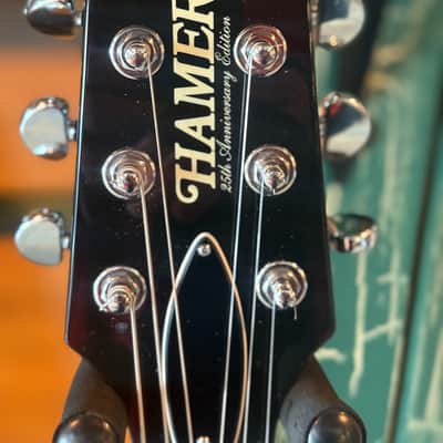 Hamer 25th Anniversary Artist 99 Series Electric Guitar Black w Case image 8