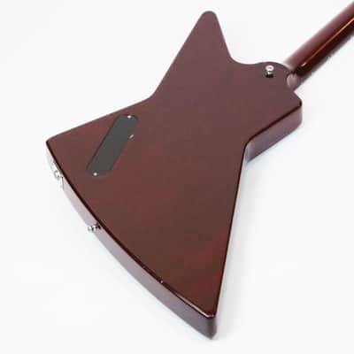 1999 Gibson Explorer Standard ‘76 Vintage Reissue Original USA Cherry Red 100% Super Clean with Orig Hard Brown TKL Case image 11