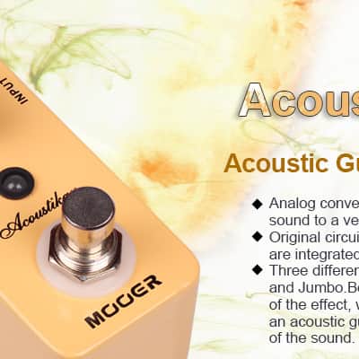 Mooer Acoustikar Acoustic Guitar Simulator Pedal True Bypass Free Shipment,price include the import duty for US buyer image 4