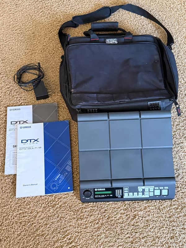 Yamaha DTX-MULTI 12 Digital Drum Pad 12-Pad w/ Gator Case & Manuals (STUDIO GEAR) image 1