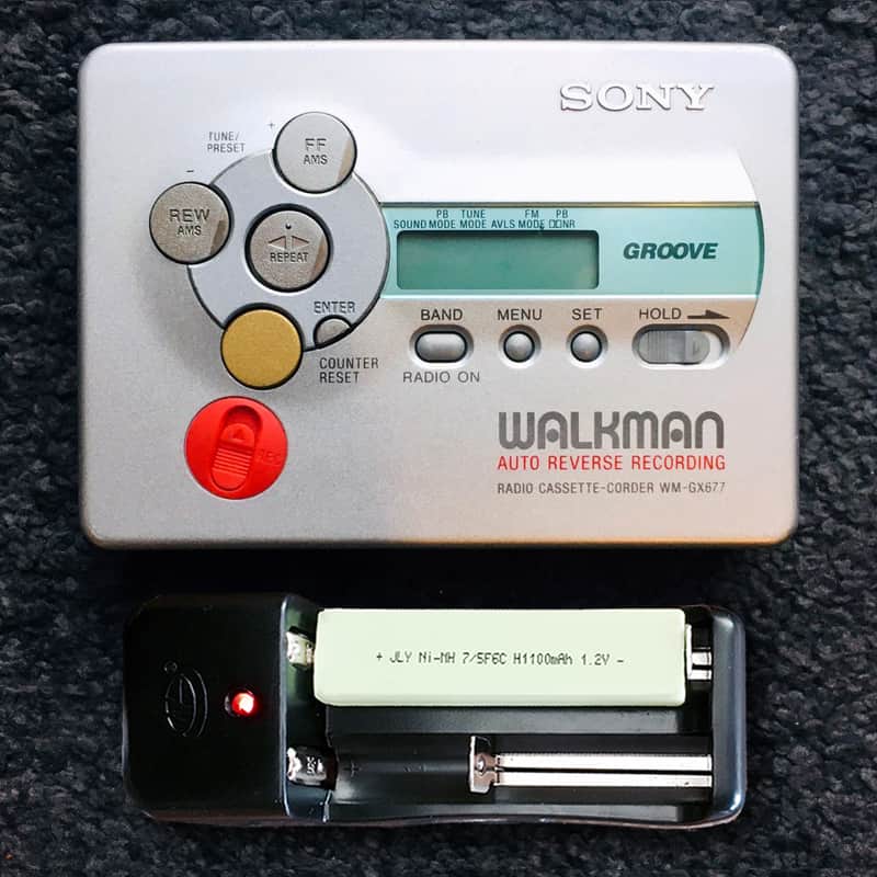 SONY WM-GX677 Walkman Cassette Player, Excellent Silver ! Working ! image 1