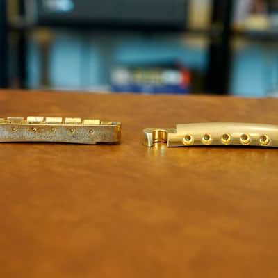 Faber Bridge and Tailpiece Aged Gold image 4