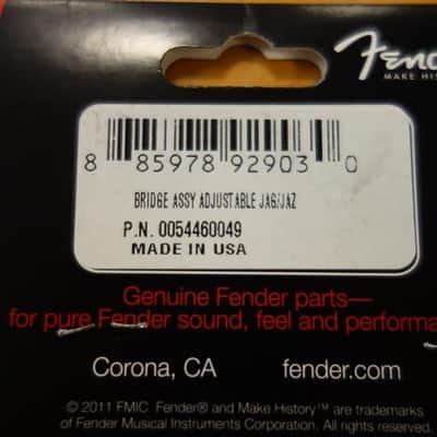 Fender American Vintage Jaguar/Jazzmaster Bridge Assembly Nickel image 3