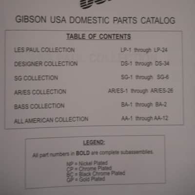 Gibson Authorized Dealer Parts Catalog 1997 image 5