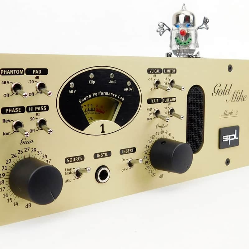 2012 – Present SPL 2485 Goldmike MkII Microphone Preamp Gold