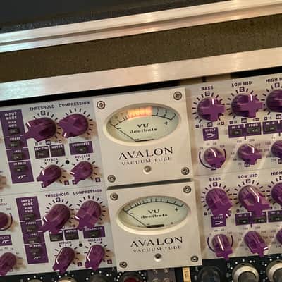 2 (Matched Pair) Avalon VT-737sp Tube Channel Strip 2010s - Purple image 2