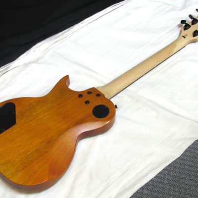 LUNA Apollo Peace electric GUITAR new Satin Mahogany - Etched Design image 5