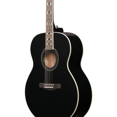 Ibanez AJ70M1EBK Artwood Jumbo Acoustic-Electric Guitar - Black High Gloss image 7