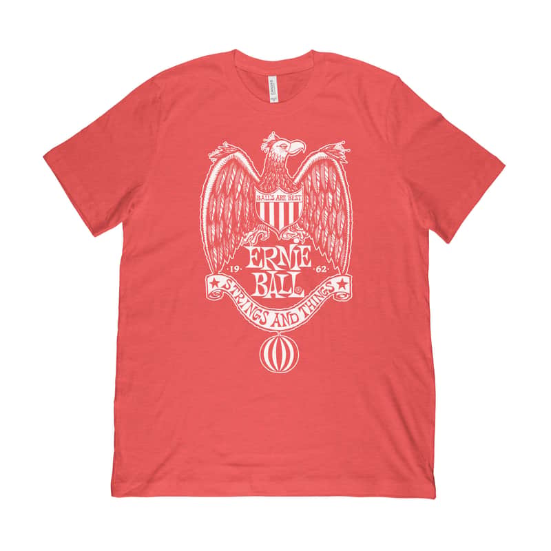 Ernie Ball 1962 Strings And Things Vintage Eagle Crest T-Shirt (Medium) imagen 1