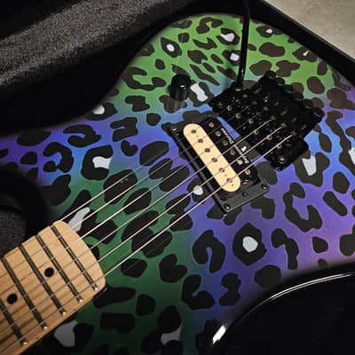 Kramer Baretta Custom Graphics Feral Cat Rainbow Leopard (Schaller Lockmeister) image 6
