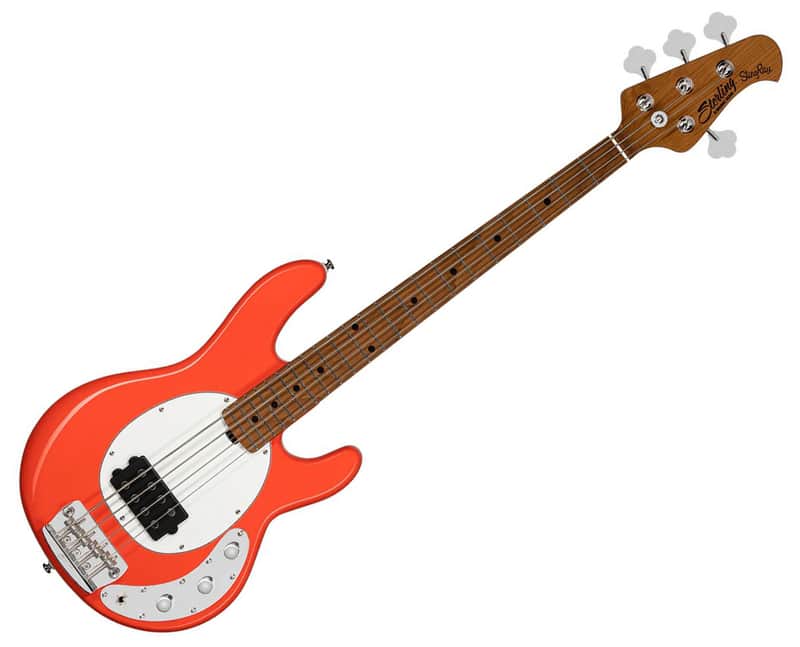 Sterling by Music Man StingRay Short Scale RAYSS4 - Fiesta Red image 1