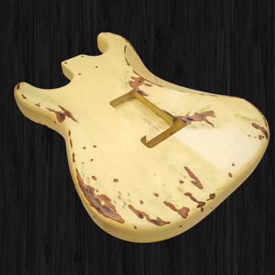 Strat Body - Nitro Heavy Relic Vintage White image 5