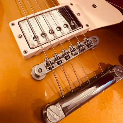 Gibson Historic Collection '57 RI Les Paul Goldtop Reissue 1995 - Antique Gold image 3
