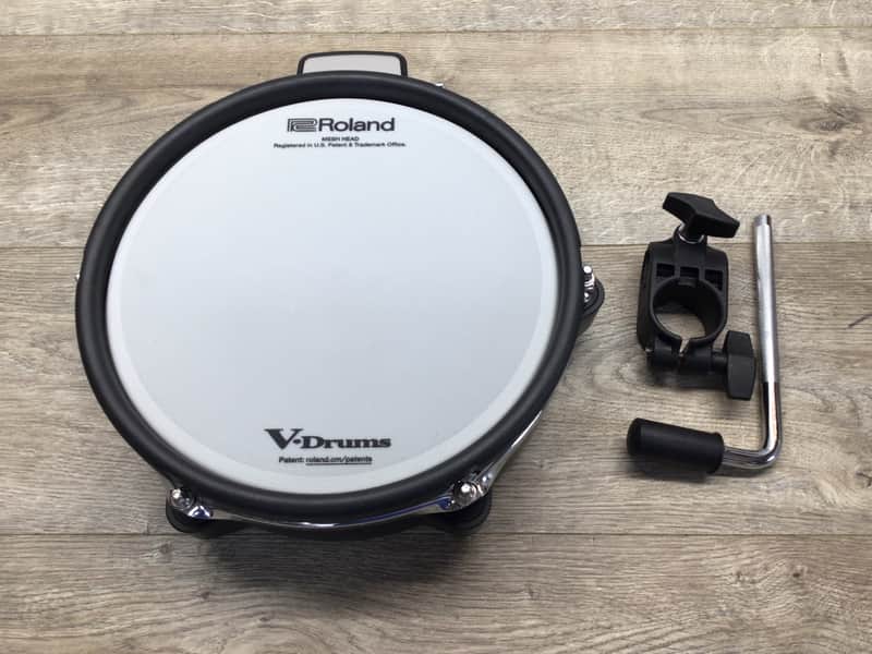 Roland PDX-100 V-Pad 10" Dual-Trigger Mesh Drum w/ Roland MDH-6U Rack Mount & L-Bar image 1