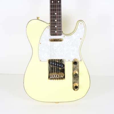 Fender Custom Telecaster 1999 MIJ Vintage White and Gold MINT The Edge U2 image 5