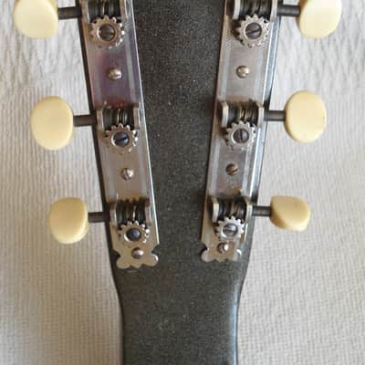 1937 National ''Exploding Palm Tree'' Tricone Square Neck Resonator Guitar image 24