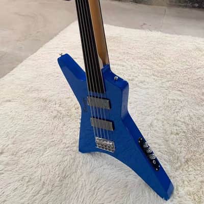 7 String Guitar/ 5 String Fretless Bass Busuyi Double- Sided  Guitar image 1